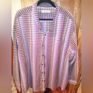 Tommy Bahama Men's Lavender Checkered Shirt